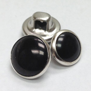 WSN-102- Black Shank Button - 2 Sizes, Priced by the Dozen